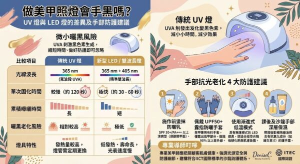 做美甲照燈會手黑嗎