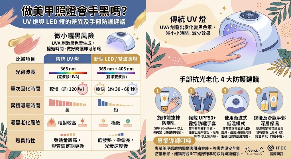 做美甲照燈會手黑嗎